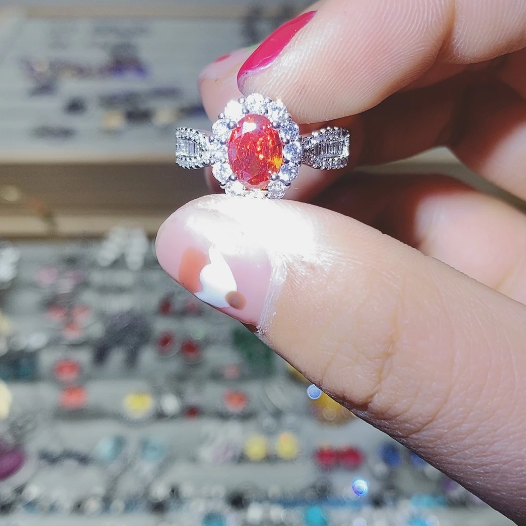 【闪购商品】托帕石耳饰银S925镶嵌