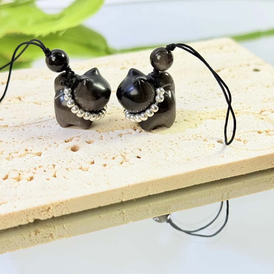 【家有萌宠】银曜石猫咪挂件包挂手机挂面小仙多样性发其一