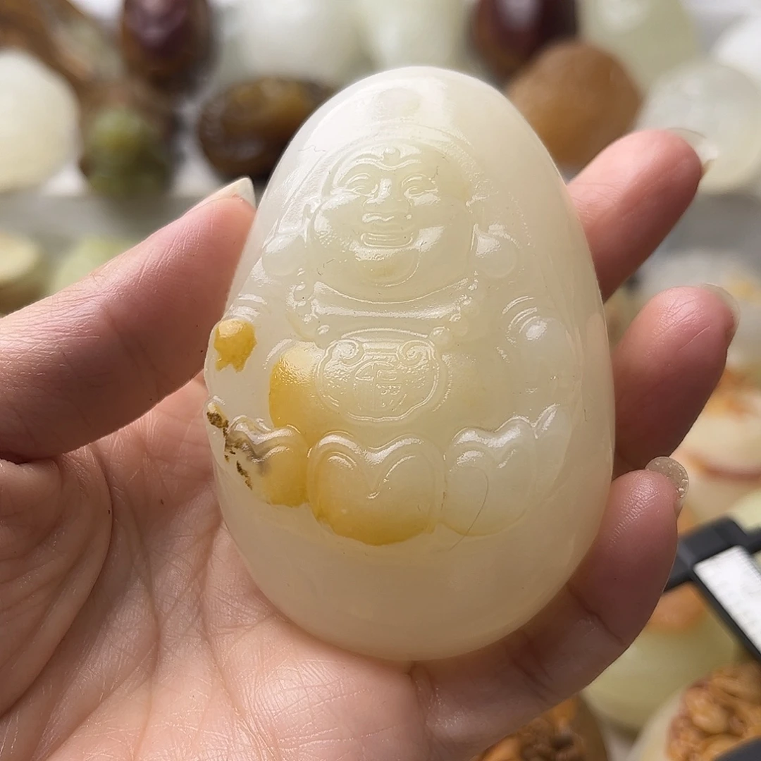 石材方解石手把摆件不退换佛