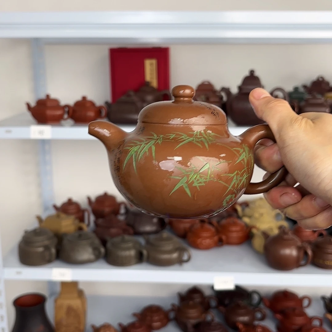 茶壶紫砂一壶李紫砂