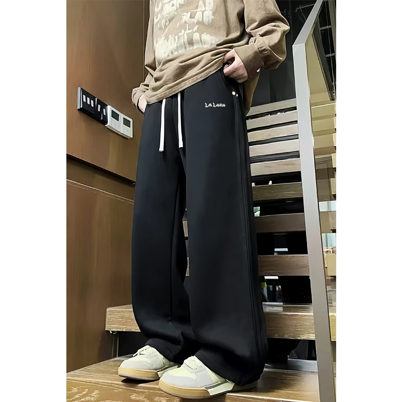 男童青少年秋冬加绒加厚休闲裤直筒裤3022