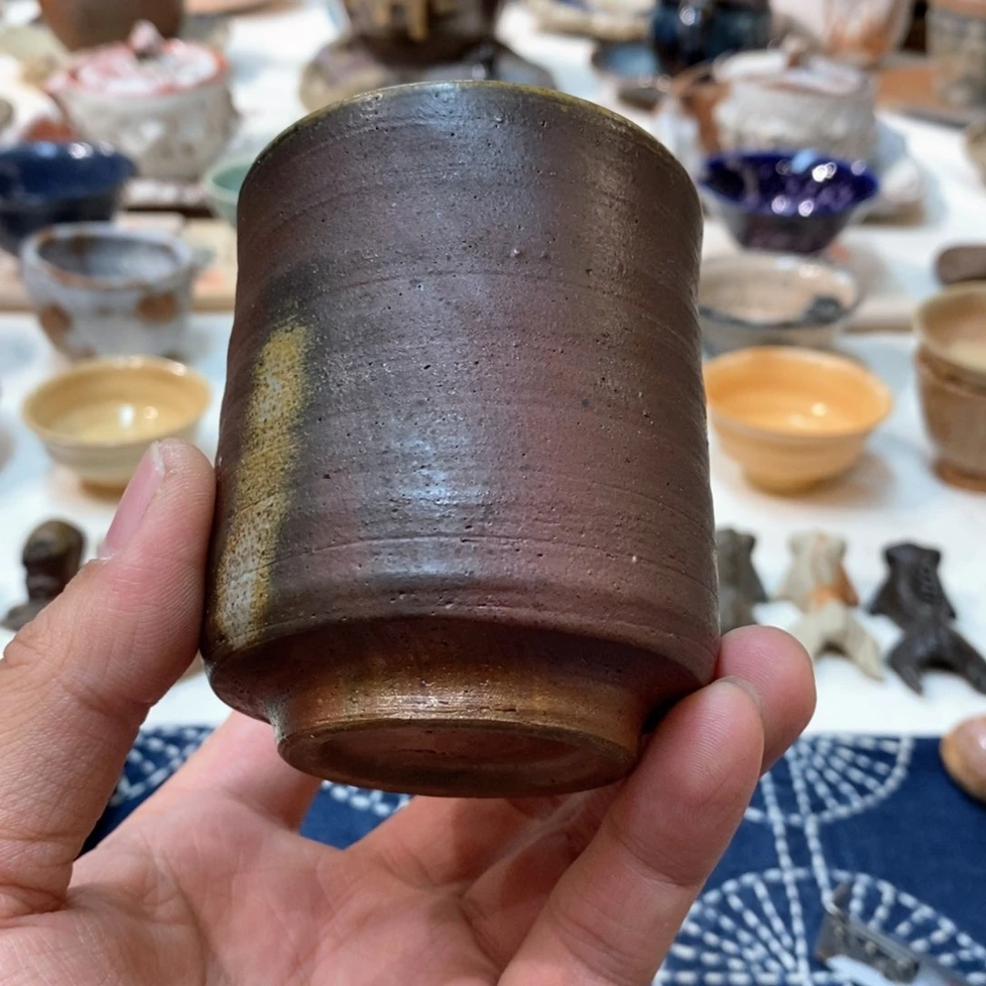 柴烧侘寂粗陶茶具