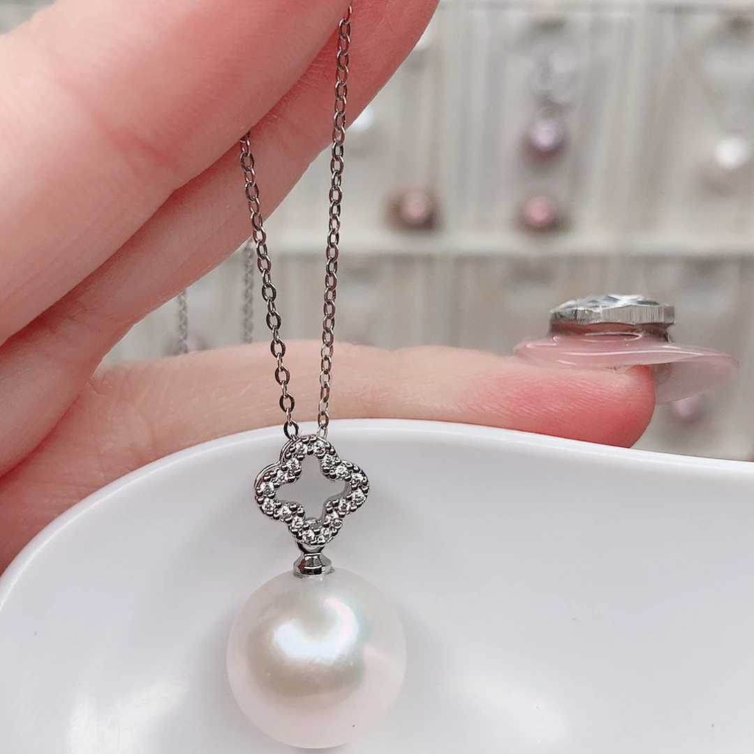 淡水珍珠吊坠(赠链)合金
