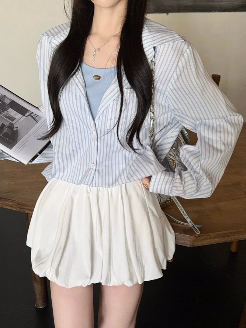 【清苍】瞌睡兔【芭蕾少女】韩版设计感蓬蓬花苞百搭半身裙251300