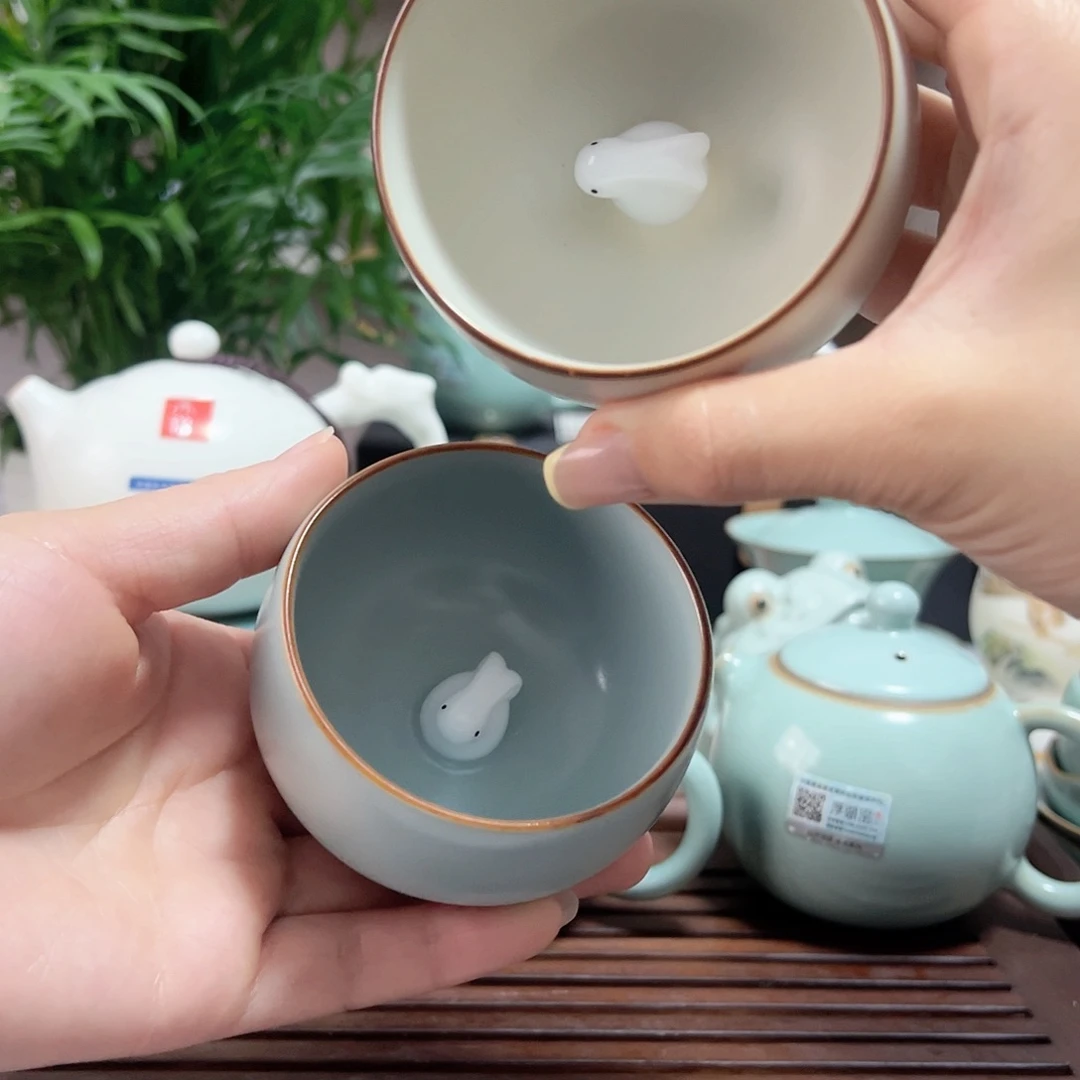 宋达堂瑞兔杯2个杯子