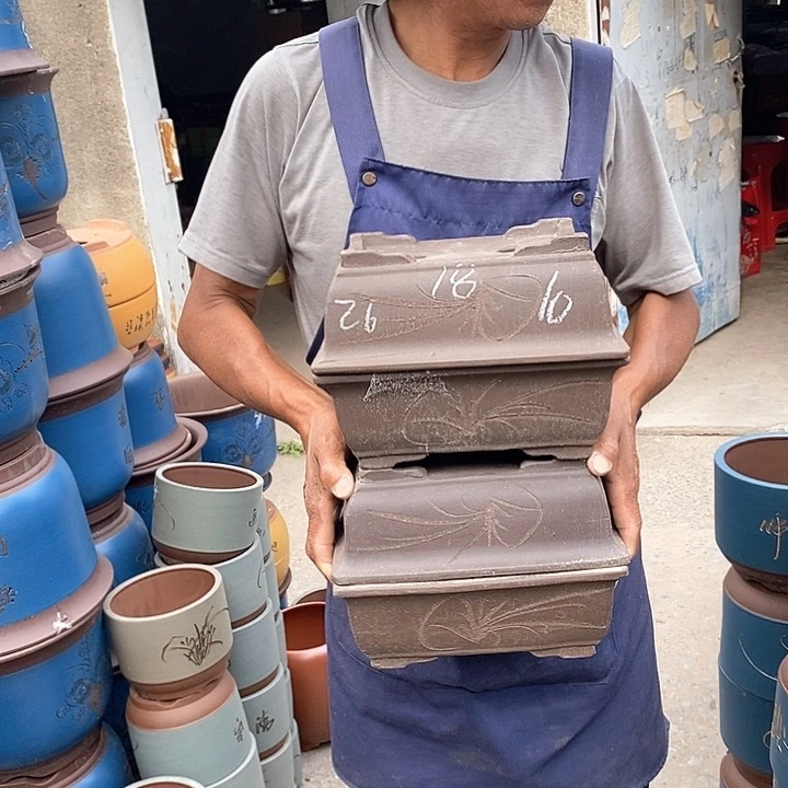 紫砂花盆紫砂花盆