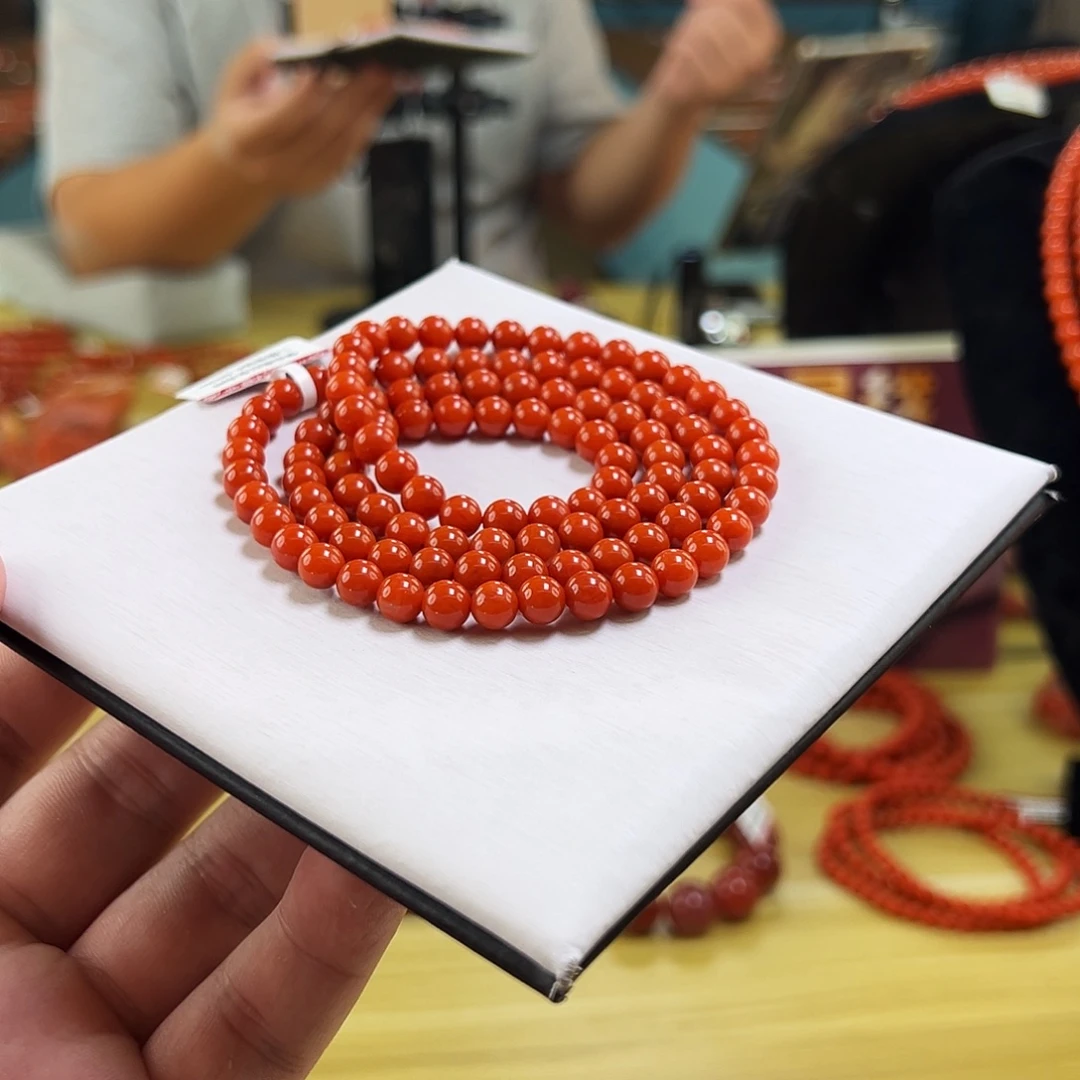 南红玛瑙未镶嵌手链