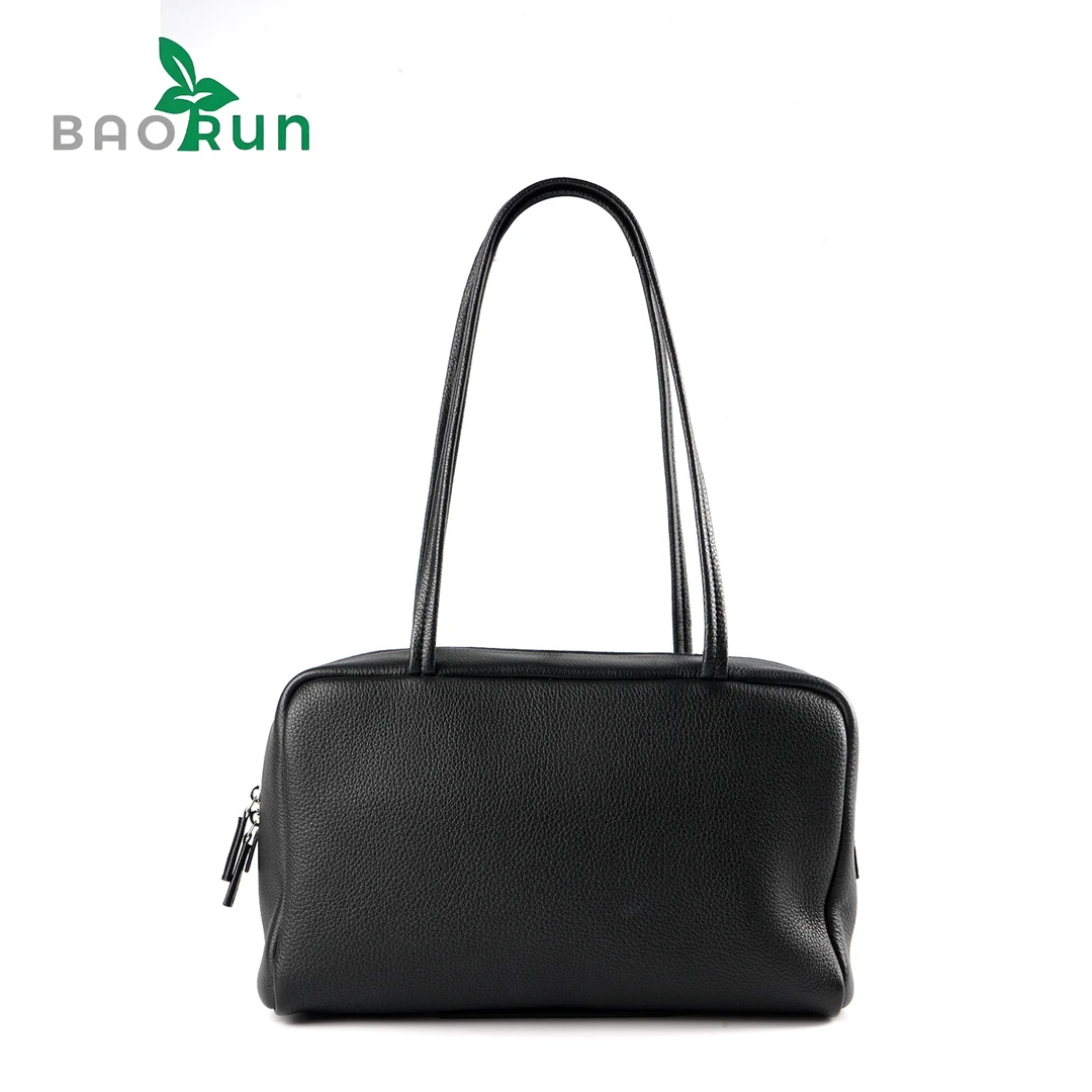 【T-牛皮腋下保龄球】bonaudo-TC牛皮 羊皮内里 底长30 时尚腋下包