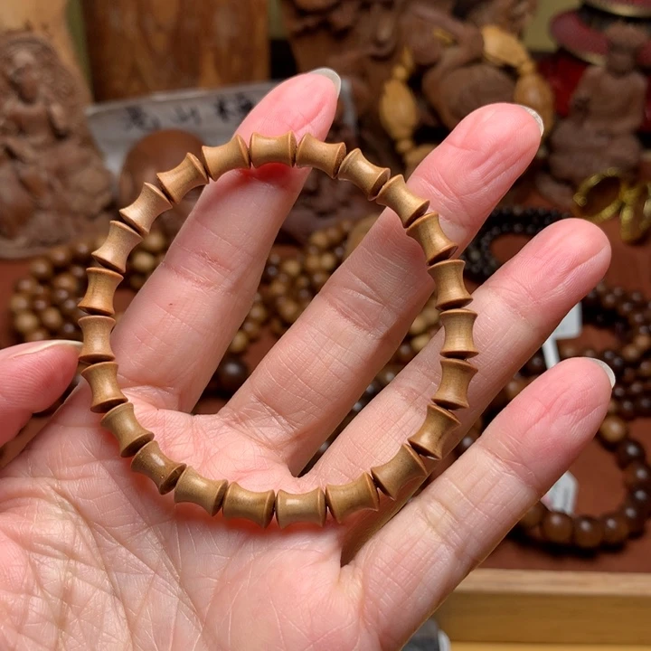 檀香木手串/手链老山檀竹节珠