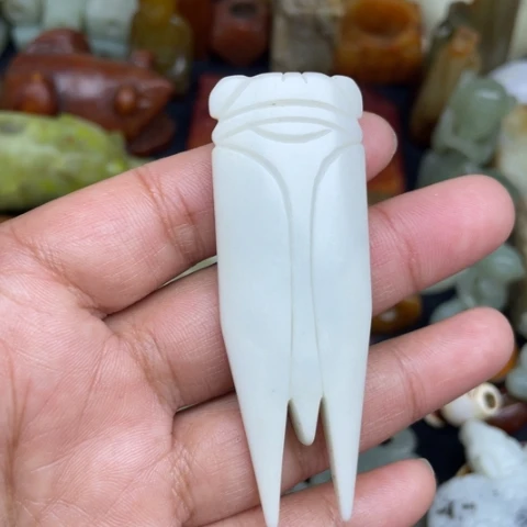 和田玉未镶嵌颈饰13