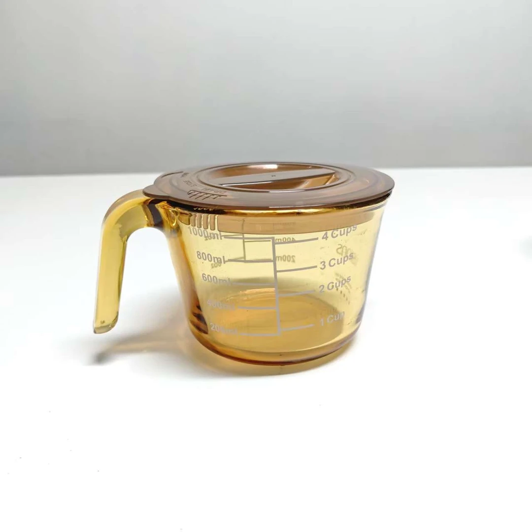 【1000ml】摩瑟DP【KN带盖量杯】HAZC玻璃花瓶摆件