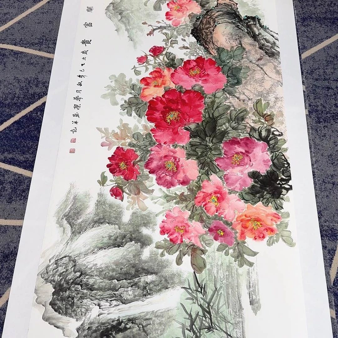 国画国画作品山水花鸟