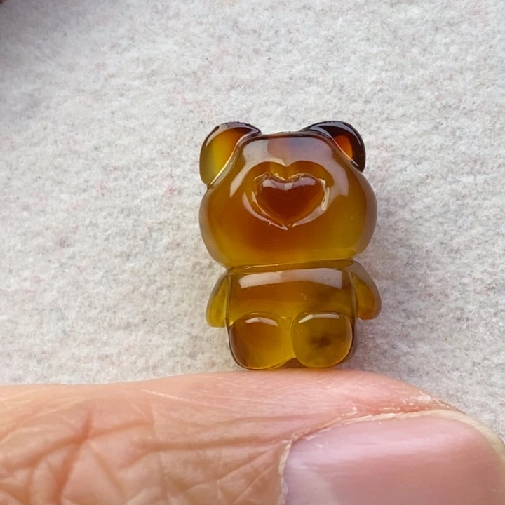 蜜蜡未镶嵌裸石微瑕卡18➕