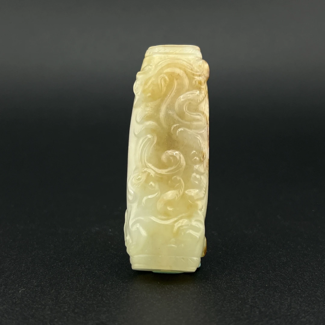 "清代和田玉勒子/ DL035326/ 古玩/收藏/德州文物"