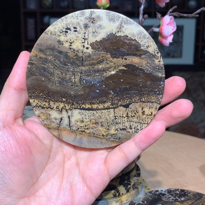 广西国画石摆件，观赏收藏