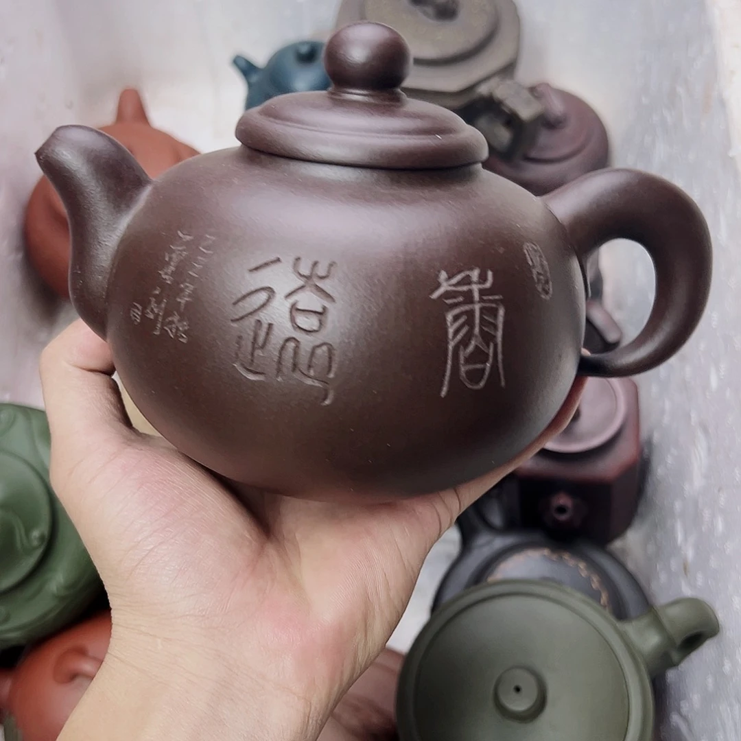 茶壶紫砂宜兴原矿紫砂壶600毫升89