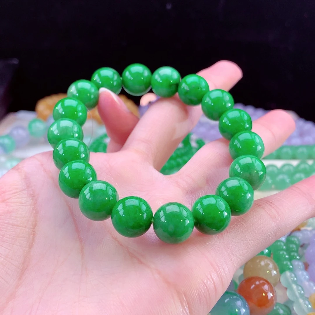 翡翠手链未镶嵌卡11+