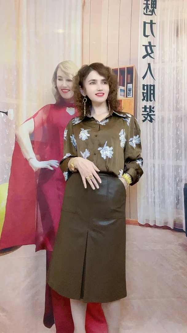MODA KIZ时尚半身裙百女复古气质半身裙