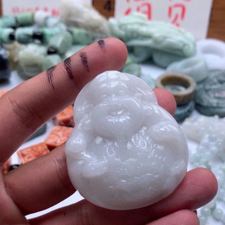颈饰未镶嵌翡翠保真天然a货翡翠