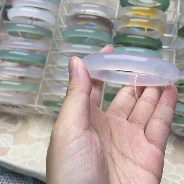 玛瑙/玉髓合金手镯55圈口