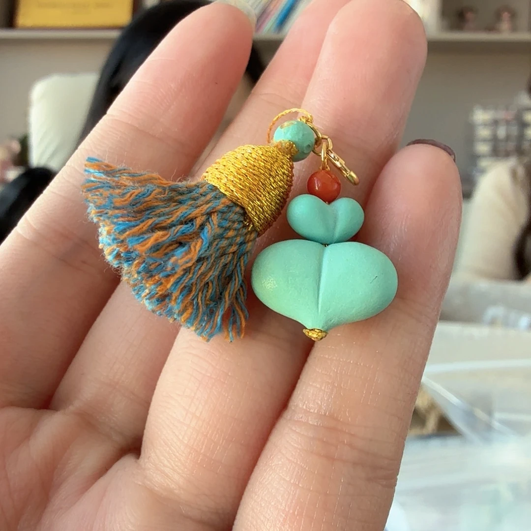 绿松石18K金镶嵌珠宝奇石