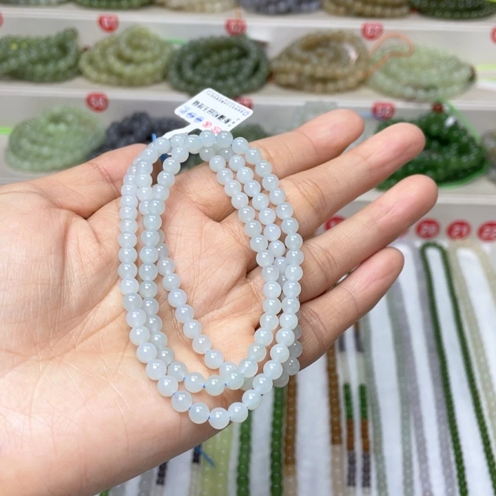 和田玉颈饰未镶嵌5mm