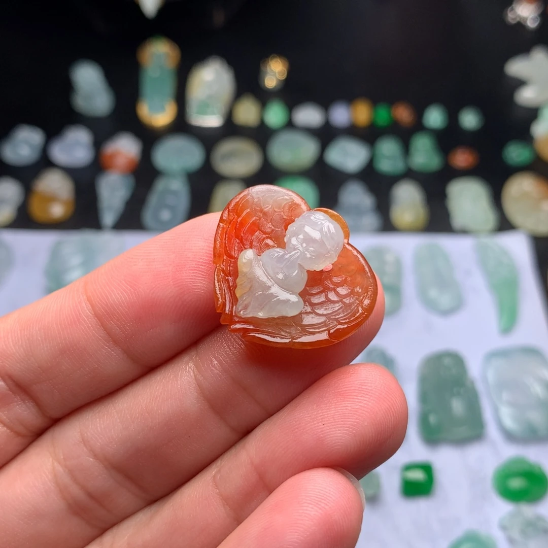 定制翡翠未镶嵌天使