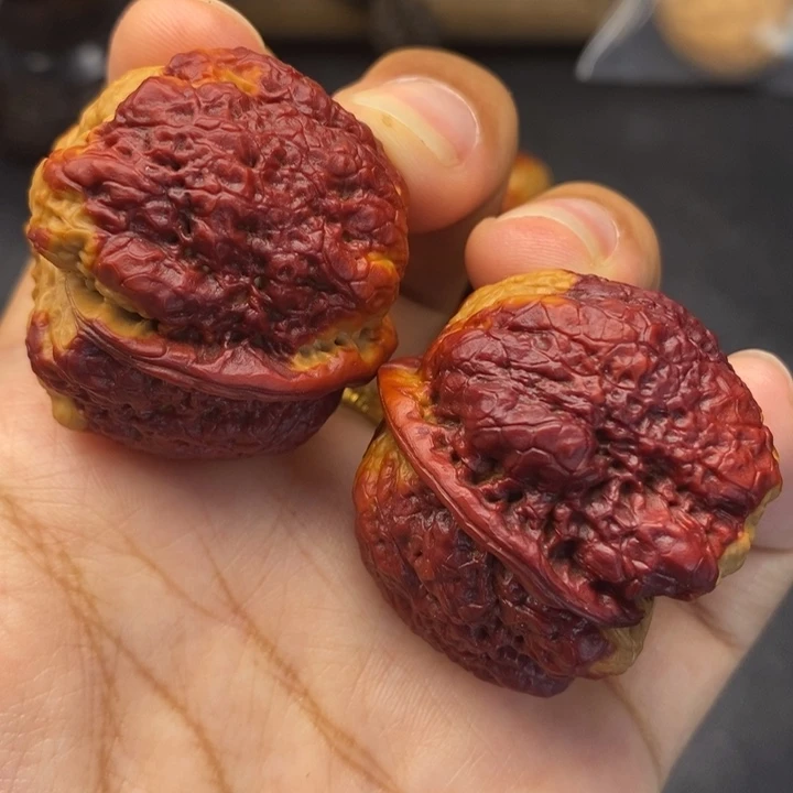 把件文玩核桃39尺蝴蝶蟾
