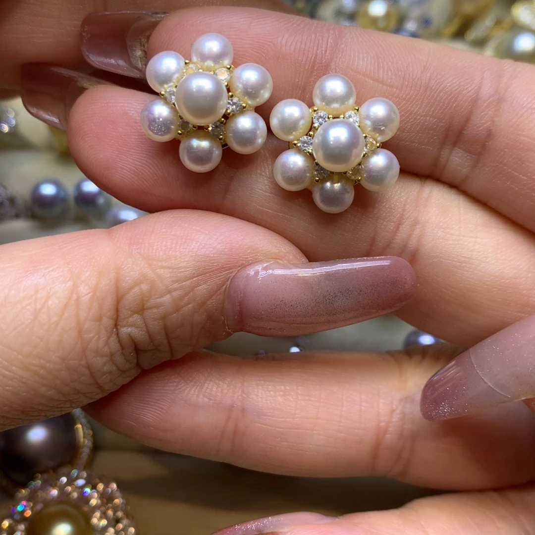 未镶嵌耳饰淡水珍珠