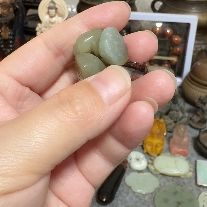 薄***糖金属五颗扣子，手把件