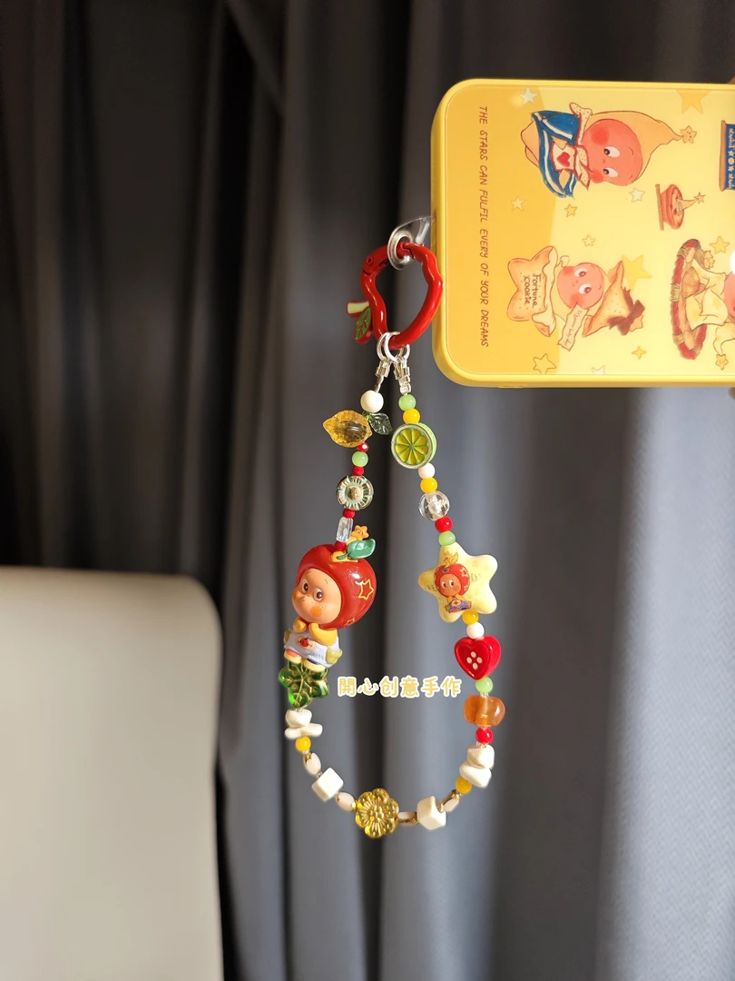 ◤现货链接◢開心创意个性手机链包包挂饰心意送礼佳品防丢手工挂件