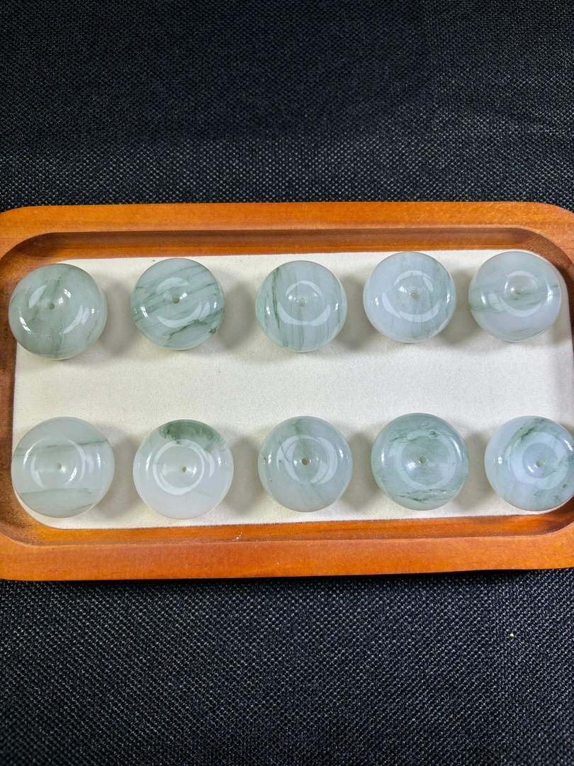 【25+】天然玉石新疆天山翠平安扣送绳子