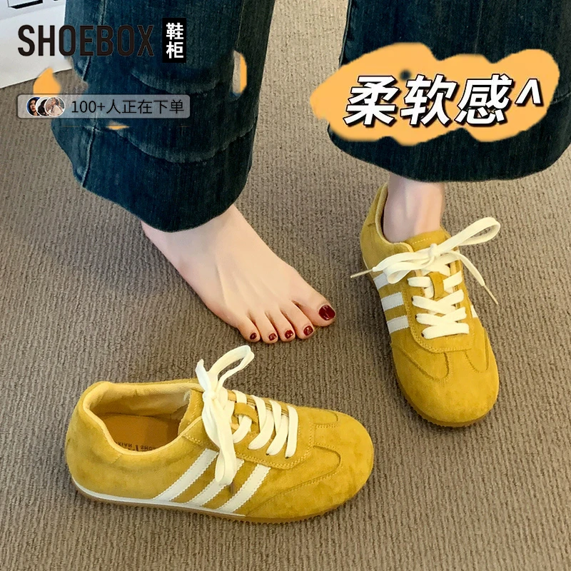 达芙妮集团旗下德训鞋女款2025秋季新款鞋子女休闲百搭运动阿甘鞋