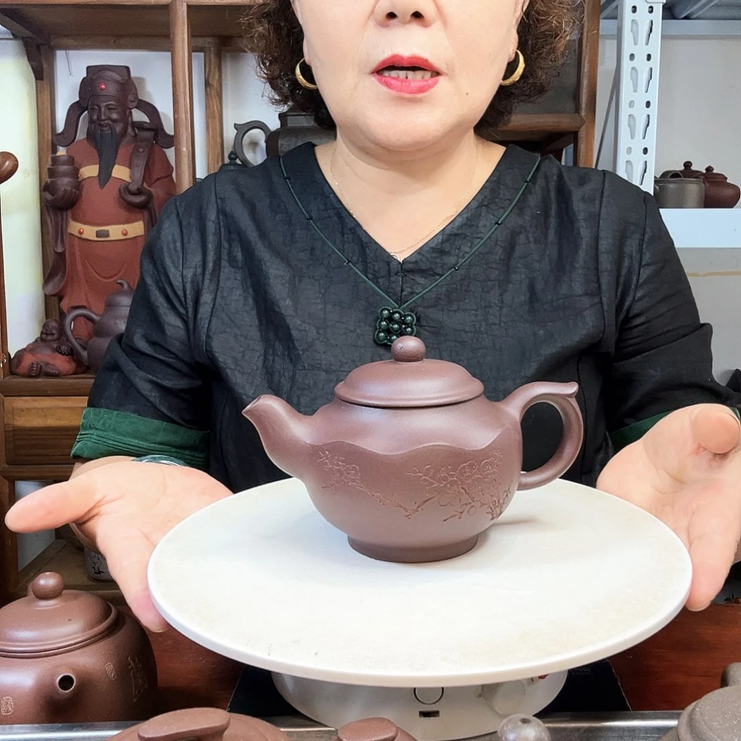 茶壶紫砂平*人紫砂壶泡茶