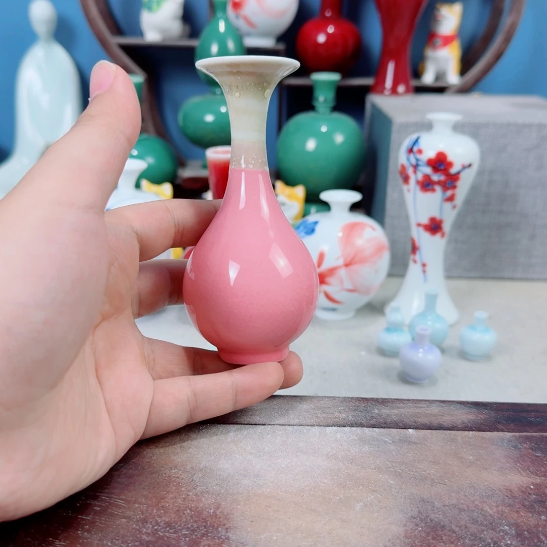 陶瓷手工小花器摆件