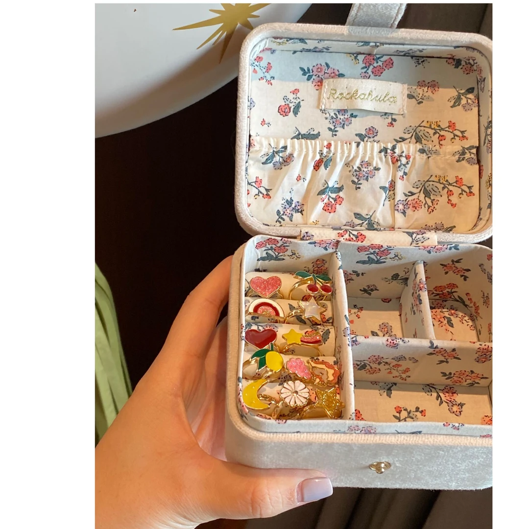 小众女童公主风蝴蝶收纳首饰盒包包