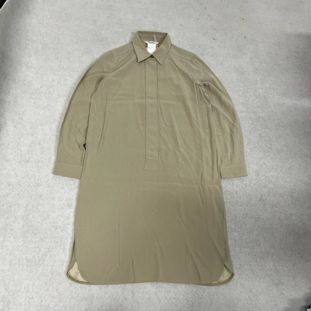 99新 MaxMara maxmara 桑蚕丝衬衫裙