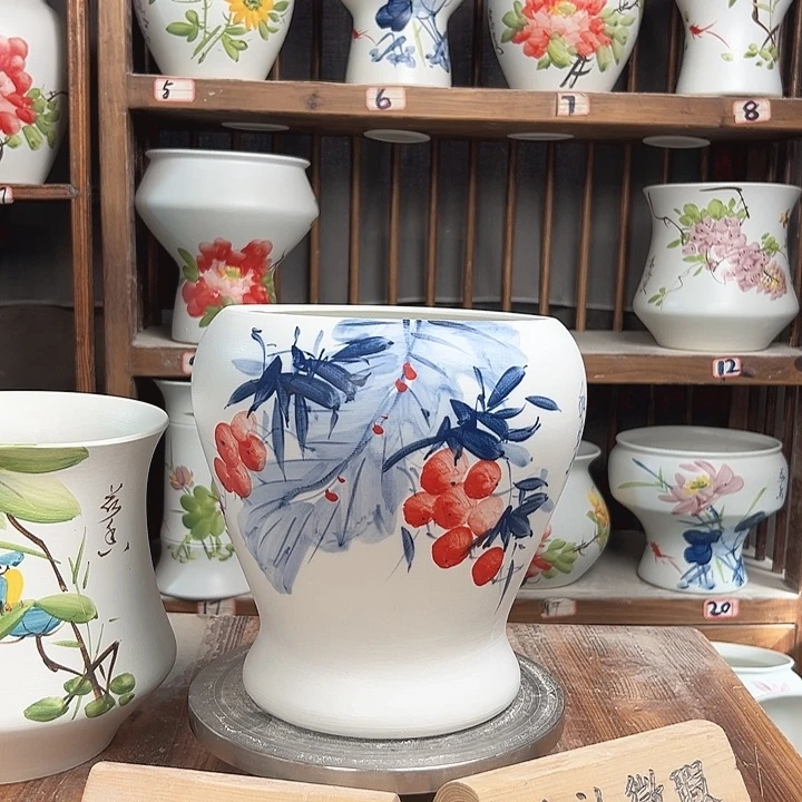 摆件鱼尾芭蕉叶陶瓷陶瓷