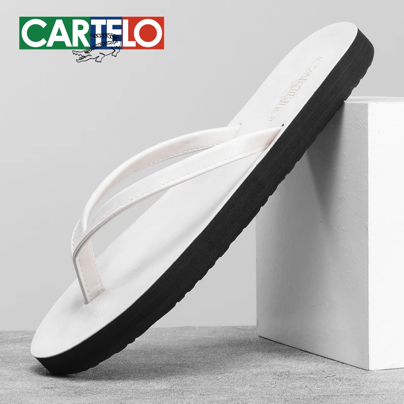 卡帝乐鳄鱼人字拖男夏季户外休闲简约情侣百搭外穿软底夹趾凉拖鞋