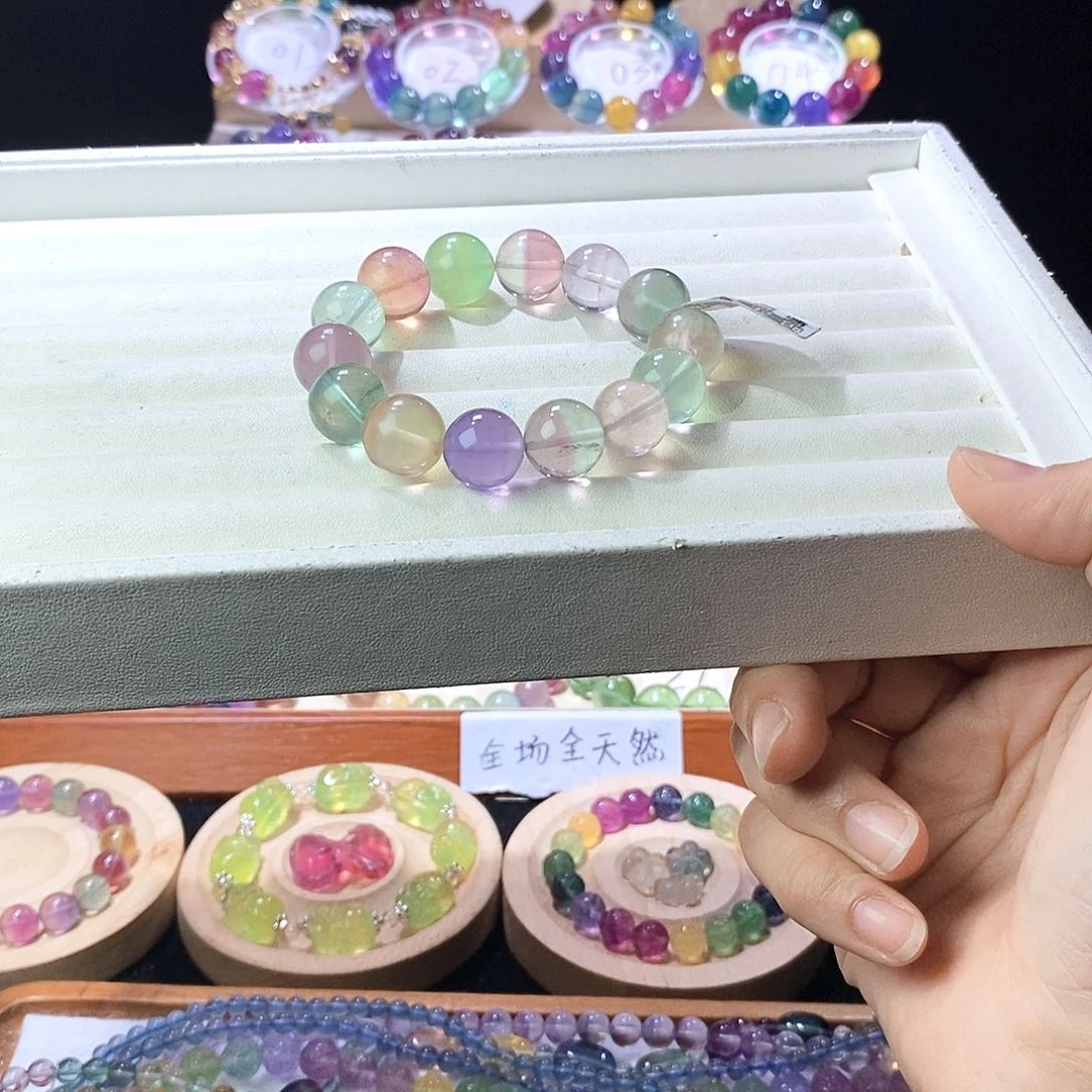 手链未镶嵌萤石14卡彩虹