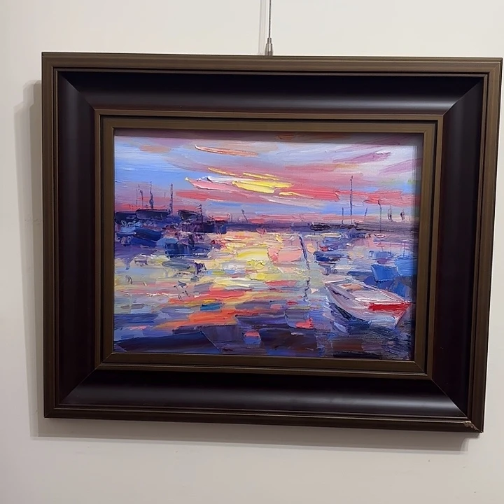 横款风景作品家居挂画