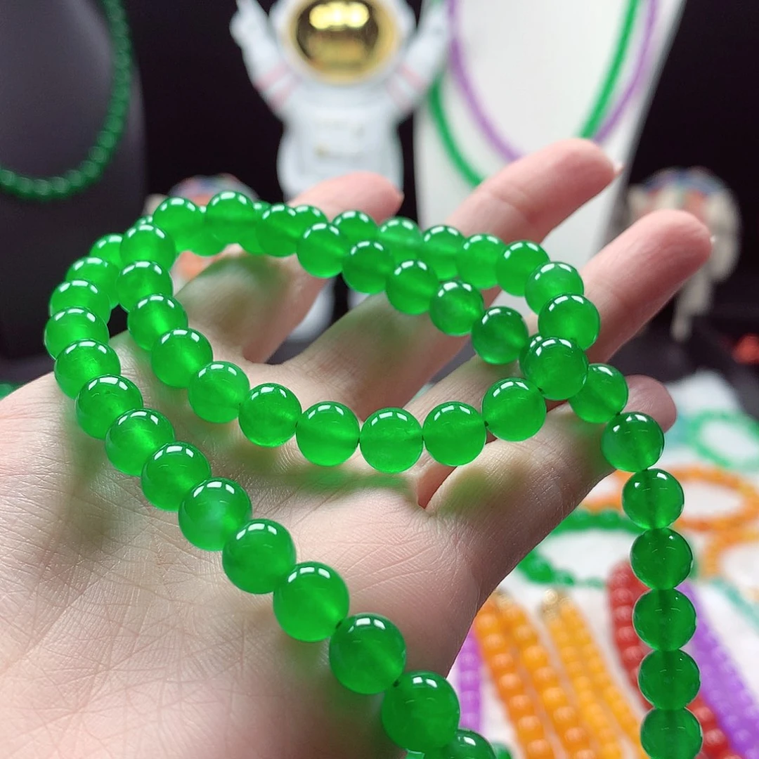 天然缅A散珠手串项链闪购链接