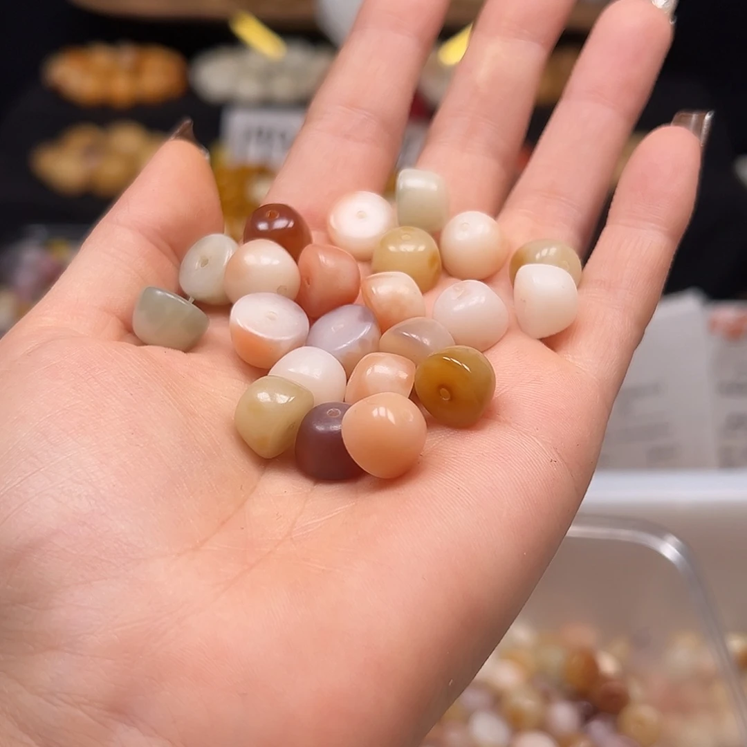 手串菩提根/象牙果卡12非料花花碗珠108颗