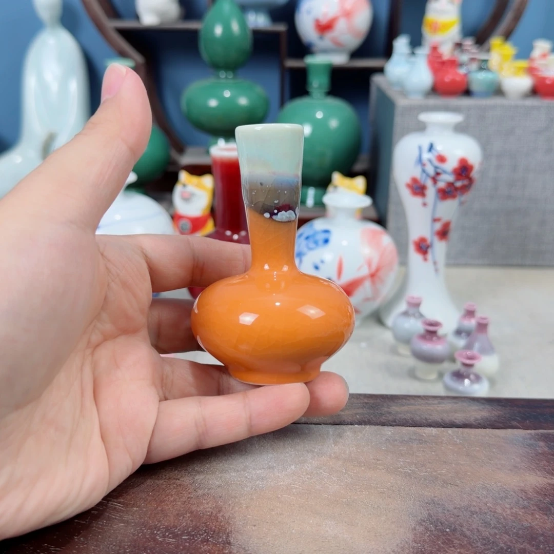 陶瓷手工小花器摆件