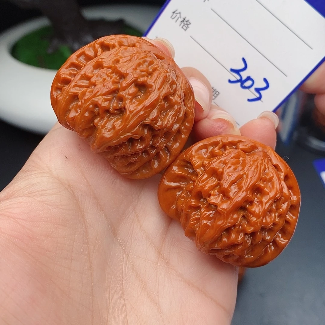 把件文玩核桃41球白303