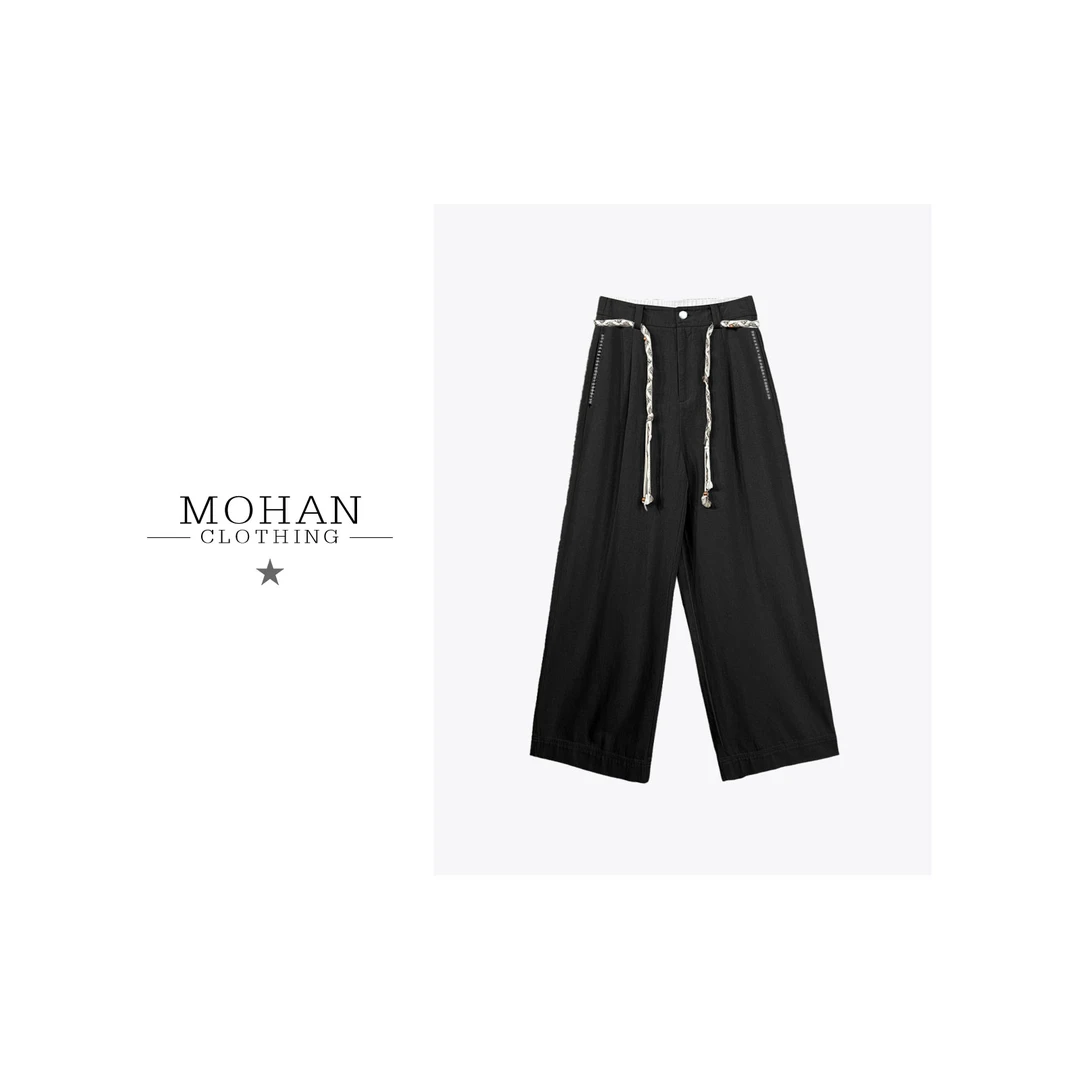 CLOTHING/墨含高奢时尚百搭休闲舒适显瘦直筒秋季休闲裤PHT25305