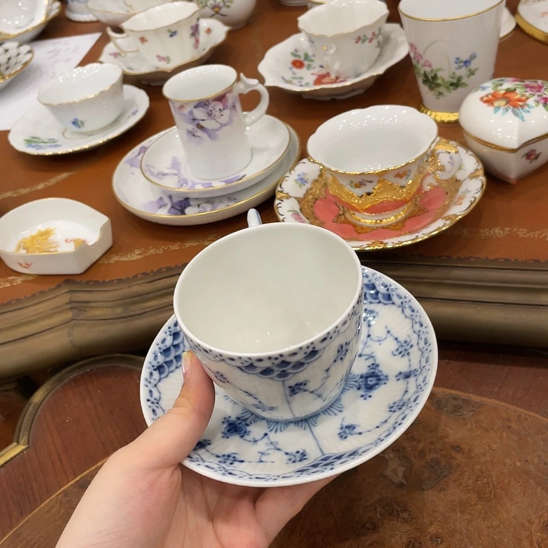 瓷片金****A中古一等哥哈咖啡杯