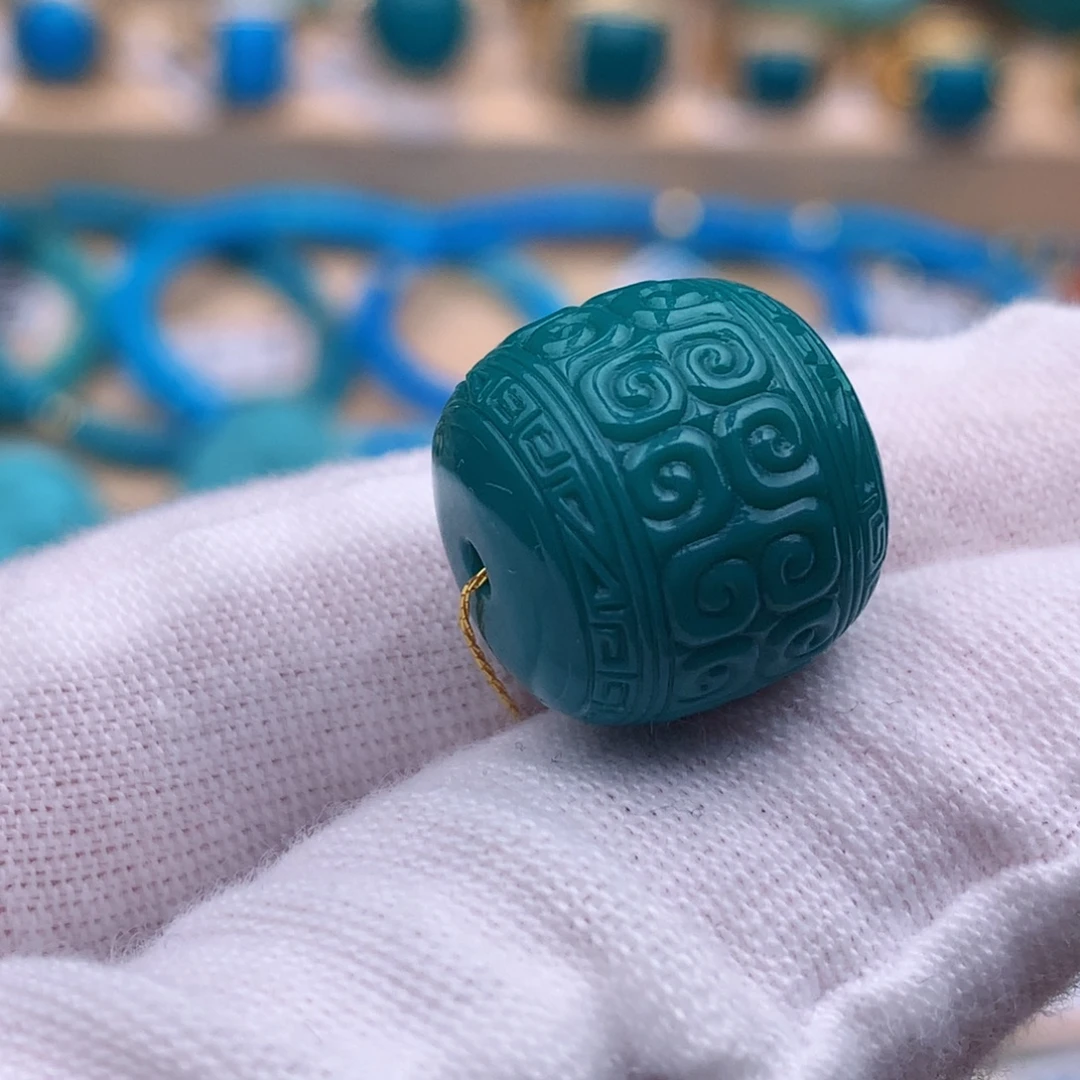 绿松石未镶嵌珠宝奇石15.4mm