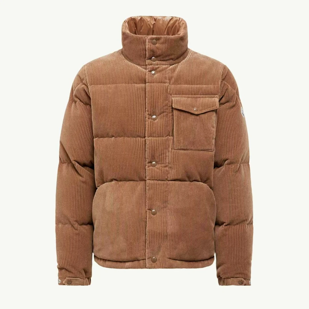 未使用 MONCLER 盟可睐25新款Serrant男士灯芯绒短款羽绒夹克外套