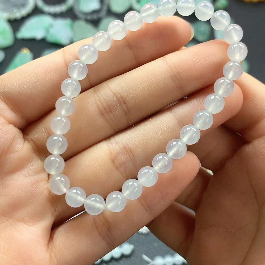 翡翠未镶嵌颈饰手串